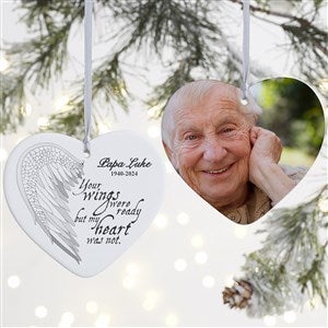 2-Sided Your Wings Personalized Heart Ornament - 19551-2L