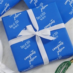  Step  Repeat Personalized Graduation Wrapping Paper Roll - 18ft Roll - 19730-L