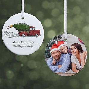 Classic Christmas Vintage Truck Ornament- 2.85