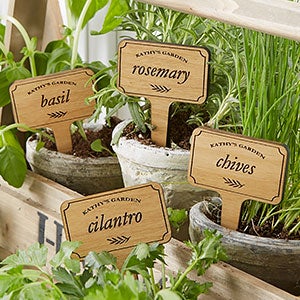 Herb Garden Personalized Plant Markers - 20032