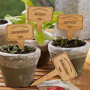 Vegetable Garden Personalized Plant Markers - 20033