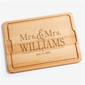 The Wedding Couple Personalized Extra Large Hardwood Cutting Board- 15x21 - 20127-XL