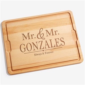 The Wedding Couple Personalized Oversized Hardwood Cutting Board- 18x24 - 20127-XXL