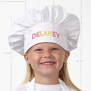 Stencil Name Personalized Youth Chef Hat - 20141-YH