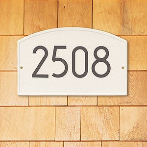 Legacy Personalized Modern Address Aluminum Plaque- Coastal Clay - 20260D-L1
