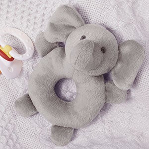 Grey Elephant Baby Rattle - 20263
