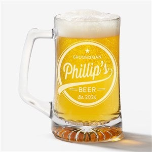 Groomsmen Brewing Co. Personalized 25 oz. Beer Mug - 20401