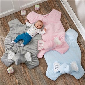 Personalized Baby Play Mat Jumbo Plush Elephant