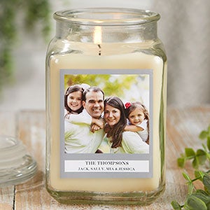 Picture Perfect Personalized 18 oz. Vanilla Candle Jar - 21918-18VB