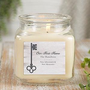 Key To Our Home Personalized 10 oz. Vanilla Candle Jar - 21922-10VB