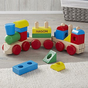 Melissa & Doug® Personalized Stacking Train - 22023