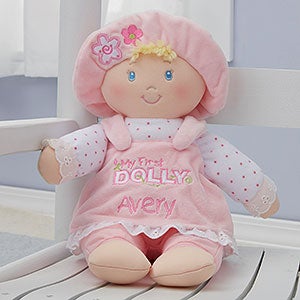 Embroidered My First Blonde Baby Doll by Baby Gund® - 22166
