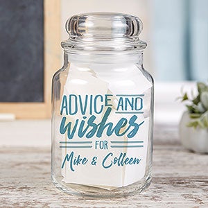 Advice  Wishes For...Personalized Glass Jar - 22232