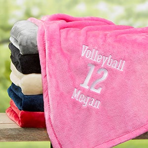 Personalized 50x60 Pink Sports Fleece Blanket - 22428-P