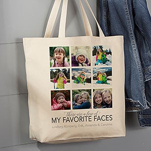 My Favorite Things Personalized Canvas Tote Bag- 20