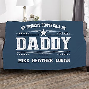My Favorite People Call Me Personalized 50x60 Plush Fleece Blanket - 23253-F
