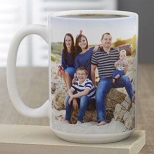 Family Photo Personalized Large Coffee Mug - 23319-L