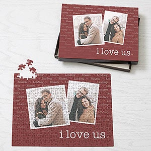 I Love Us Personalized 252 Piece Photo Puzzle - 23523