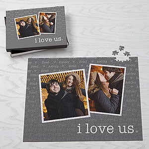 I Love Us Personalized 500 Piece Photo Puzzle - 23523-500