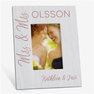 Stamped Elegance Wedding Personalized 4x6 Tabletop Frame Vertical - 23638-TV