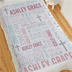 Christening For Her Personalized 50x60 Sweatshirt Blanket - 23766-SW