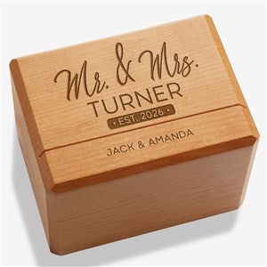 Stamped Elegance Personalized Recipe Box - 23811