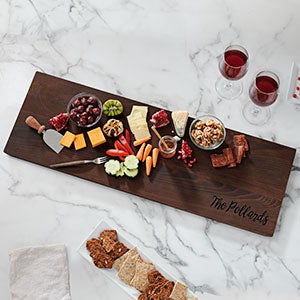 Maple Leaf Personalized 30" Thermal Ash Charcuterie Board - 23854D-NH