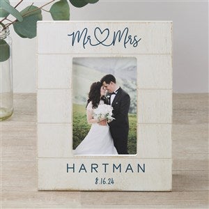 Infinite Love Personalized Wedding Shiplap Picture Frame- 4x6 Vertical - 24003-4x6V