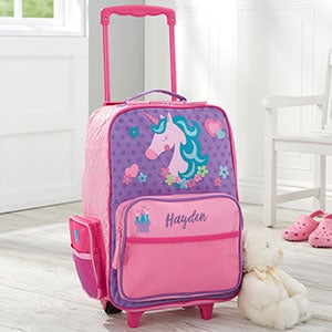 Unicorn Personalized Kids Rolling Luggage by Stephen Joseph - 24022