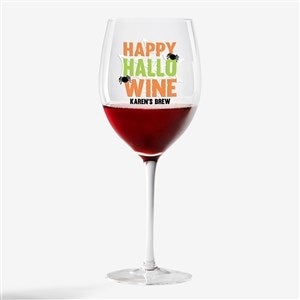 Let's Get Smashed Halloween Personalized Red Wine Glass - 24172-R