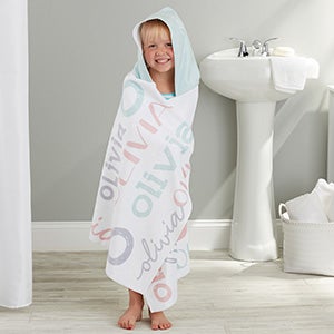 Youthful Name For Her Personalized Kids Hooded Bath Towel - 24401