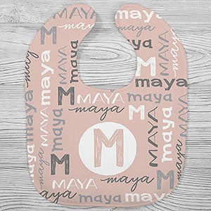 Youthful Name For Her Personalized Baby Bib - 24490-B