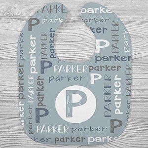 Youthful Name For Him Personalized Baby Bib - 24496-B