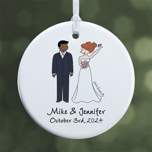 Wedding Couple philoSophie's® Personalized Ornament- 2.85