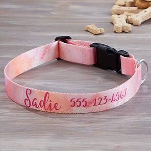 Watercolor Personalized Dog Collar - Large/X-Large - 24711-L