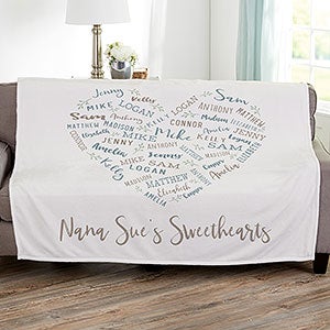 Farmhouse Heart Personalized 50x60 Fleece Blanket - 24760-F