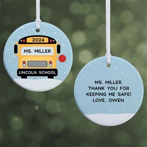 Best Bus Driver Personalized Ornament- 2.85