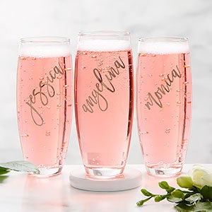 Vinyl Personalized Stemless Rosé Champagne Flute - 25005-S