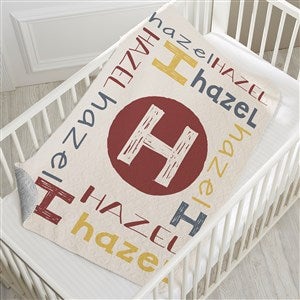 Youthful Name Personalized 30x40 Quilted Baby Blanket - 25420-SQ