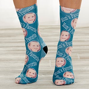For Her Personalized Photo Adult Socks