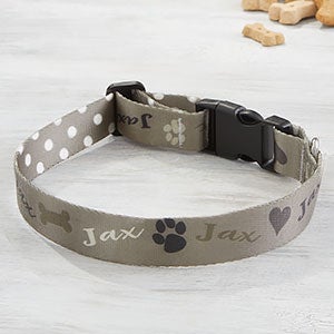 Playful Puppy Personalized Dog Collar - Large/X-Large - 25534-L