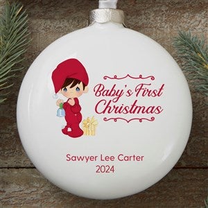 Precious Moments® Personalized Baby Boy's 1st Christmas Deluxe Ornament - 25773