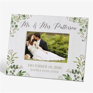 Laurels Of Love Personalized Wedding 4x6 Tabletop Frame - Horizontal - 25833