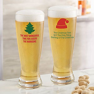 Choose Your Icon Personalized Christmas 23oz. Pilsner Glass - 25995-P
