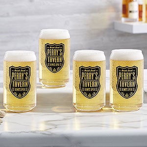 Beer Label Personalized Printed 16oz. Beer Can Glass - 26056-B