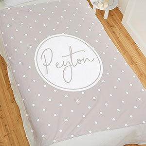 Simple and Sweet Personalized Baby 60x80 Fleece Blanket - 26206-L