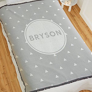 Simple and Sweet Personalized Baby 56x60 Woven Throw Blanket - 26206-A