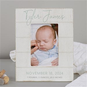 Simple and Sweet Personalized Baby Shiplap Frame-  4x6 Vertical - 26226-4x6V