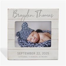 Simple and Sweet Personalized Baby Shiplap Frame-  5x7 Horizontal - 26226-5x7H