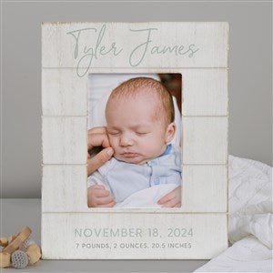 Simple and Sweet Personalized Baby Shiplap Frame-  5x7 Vertical - 26226-5x7V